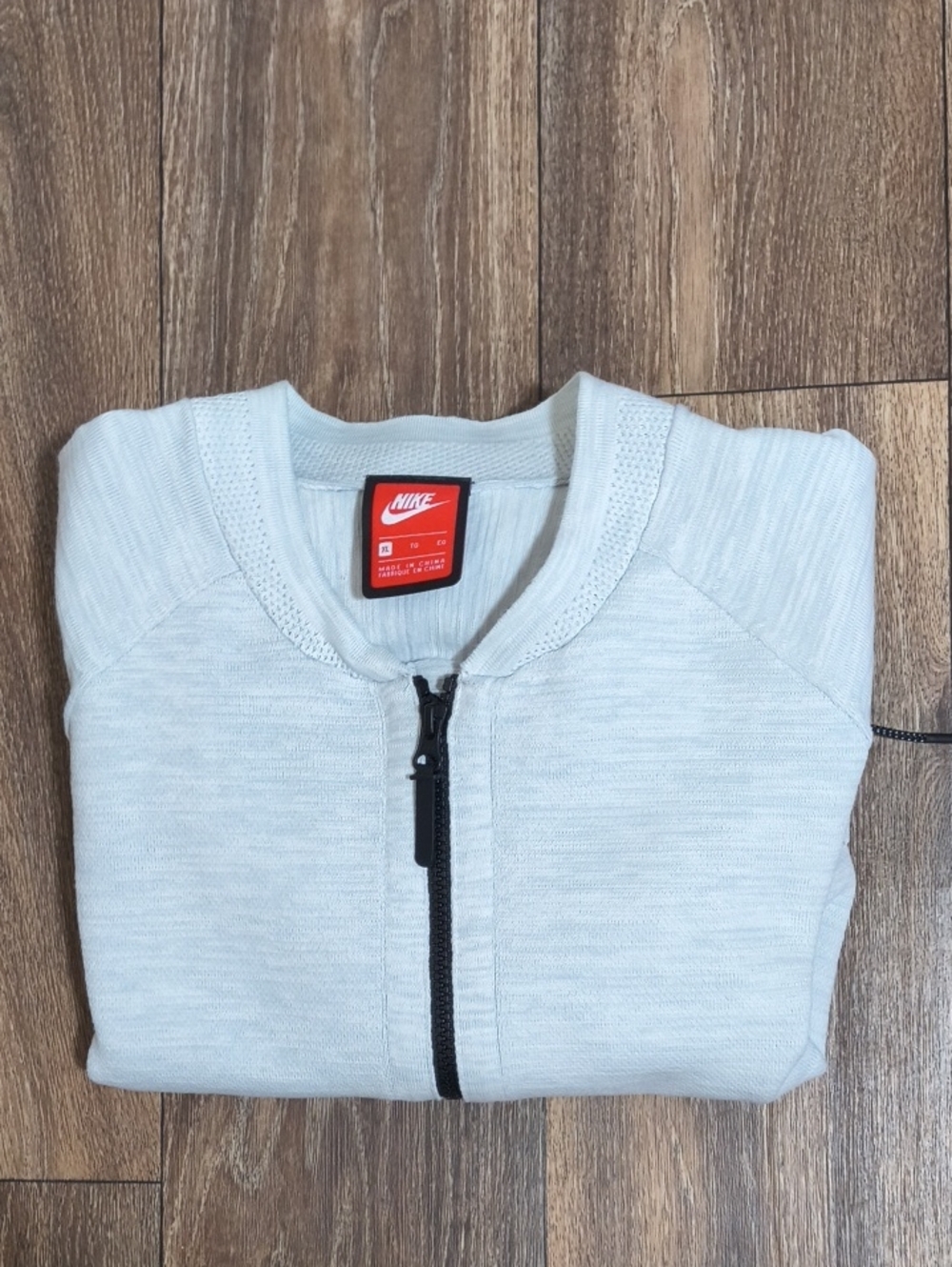Gray White Nike Athletic Zip Up